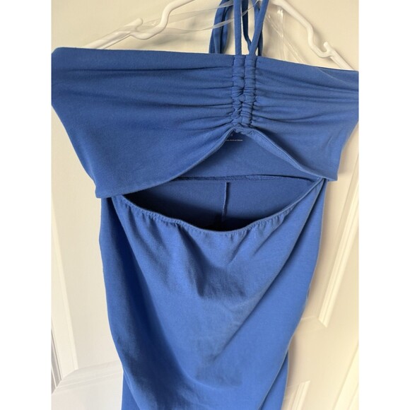 Ingrid & Isabel Blue Fitted Dress Bodycon Medium Spaghetti Straps Summer Party - Picture 3 of 8